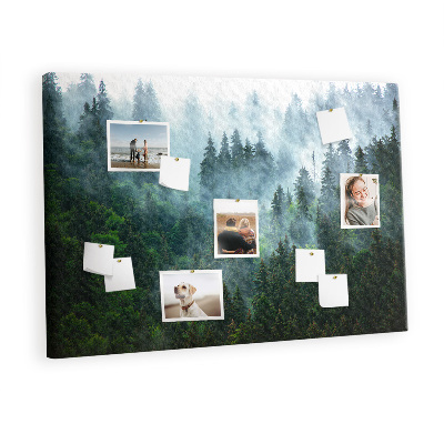 Painel em cortiça Floresta enevoada