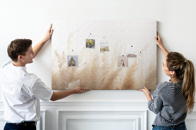 Quadro de aviso de cortiça Abstração de cereais