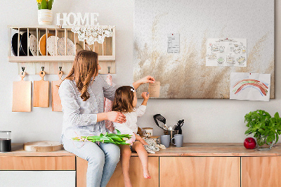 Quadro de aviso de cortiça Abstração de cereais