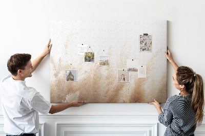 Quadro de aviso de cortiça Abstração de cereais