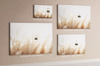 Quadro de aviso de cortiça Abstração de cereais