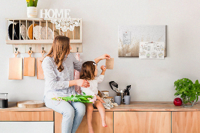 Quadro de aviso de cortiça Abstração de cereais