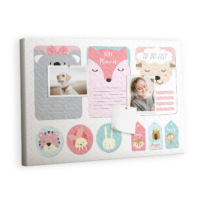 Quadro em cortiça Marcadores Felizes