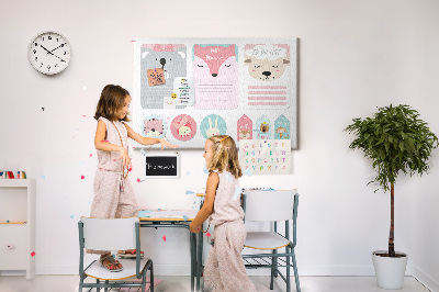 Quadro em cortiça Marcadores Felizes