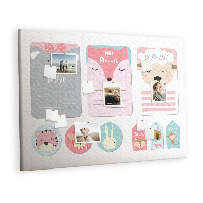 Quadro em cortiça Marcadores Felizes