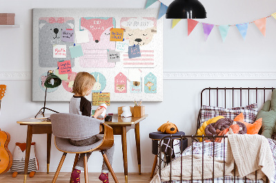 Quadro em cortiça Marcadores Felizes