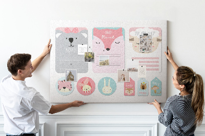 Quadro em cortiça Marcadores Felizes