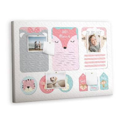 Quadro em cortiça Marcadores Felizes