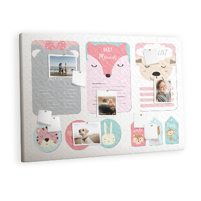 Quadro em cortiça Marcadores Felizes