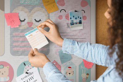 Painel em cortiça Cartões Felizes