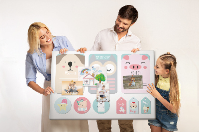 Painel em cortiça Cartões Felizes