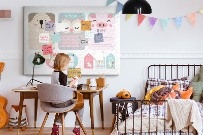 Painel em cortiça Cartões Felizes