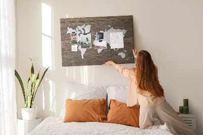 Quadro em cortiça O mundo a bordo