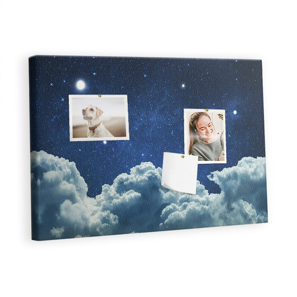 Quadro de aviso de cortiça Céu noturno