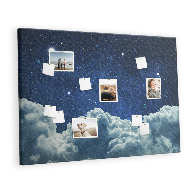 Quadro de aviso de cortiça Céu noturno