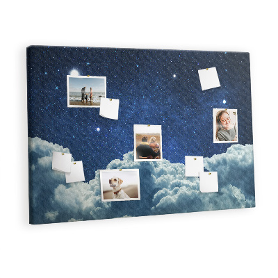 Quadro de aviso de cortiça Céu noturno