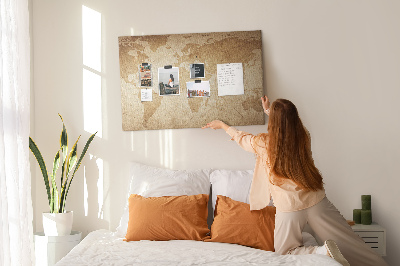 Painel em cortiça Mapa-múndi vintage
