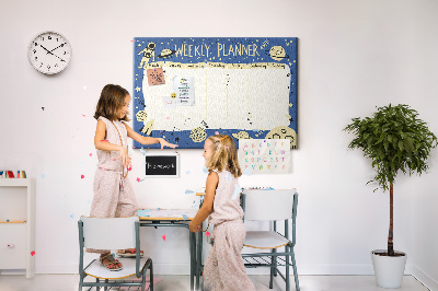 Quadro de aviso de cortiça Planejador de espaço