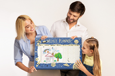 Quadro de aviso de cortiça Planejador de espaço