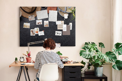Quadro em cortiça Coisas para as férias