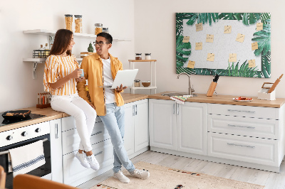 Quadro em cortiça Folhas tropicais