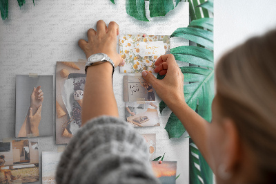 Quadro em cortiça Folhas tropicais