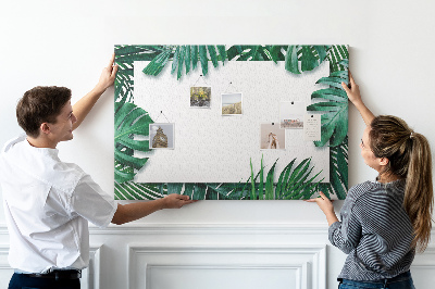 Quadro em cortiça Folhas tropicais