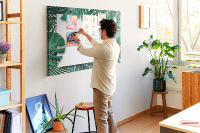 Quadro em cortiça Folhas tropicais