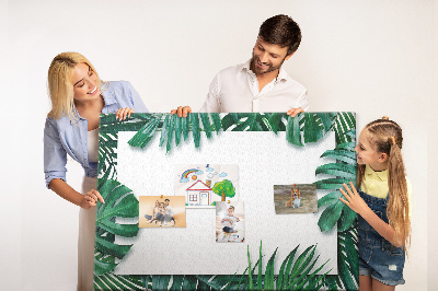 Quadro em cortiça Folhas tropicais