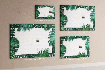 Quadro em cortiça Folhas tropicais