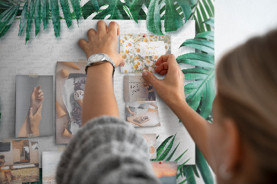 Quadro em cortiça Folhas tropicais