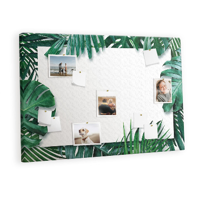 Quadro em cortiça Folhas tropicais