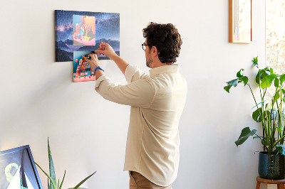 Quadro de aviso de cortiça Via Láctea