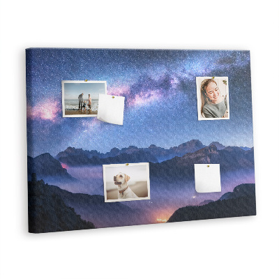 Quadro de aviso de cortiça Via Láctea