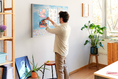 Painel em cortiça Ilustração do mapa