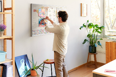 Quadro de aviso de cortiça Projeto Mapa do Mundo