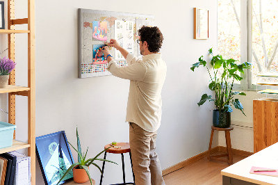 Quadro de aviso de cortiça Projeto Mapa do Mundo