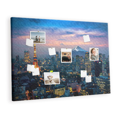 Painel em cortiça Cidade à noite