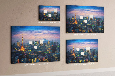 Painel em cortiça Cidade à noite