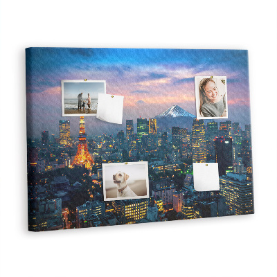 Painel em cortiça Cidade à noite