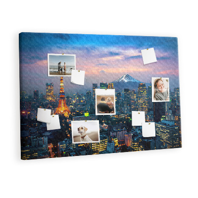 Painel em cortiça Cidade à noite