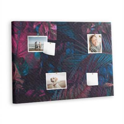 Quadro de aviso de cortiça Flores exóticas