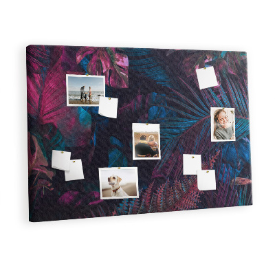 Quadro de aviso de cortiça Flores exóticas