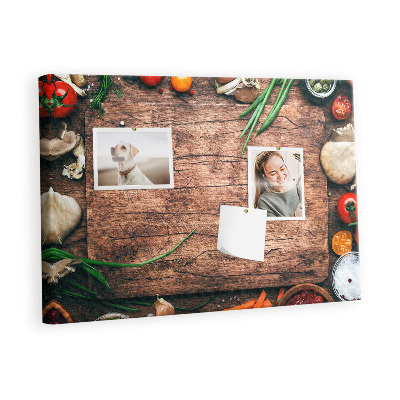 Quadro em cortiça Tábua de cozinha