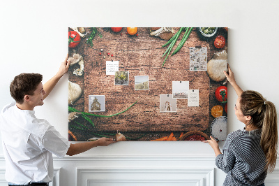 Quadro em cortiça Tábua de cozinha