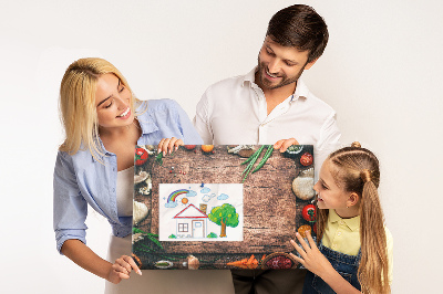 Quadro em cortiça Tábua de cozinha