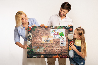 Quadro em cortiça Tábua de cozinha