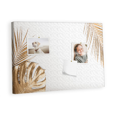 Painel em cortiça Folhas tropicais