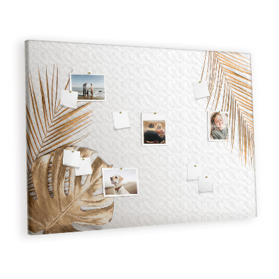 Painel em cortiça Folhas tropicais