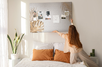 Painel em cortiça Folhas tropicais